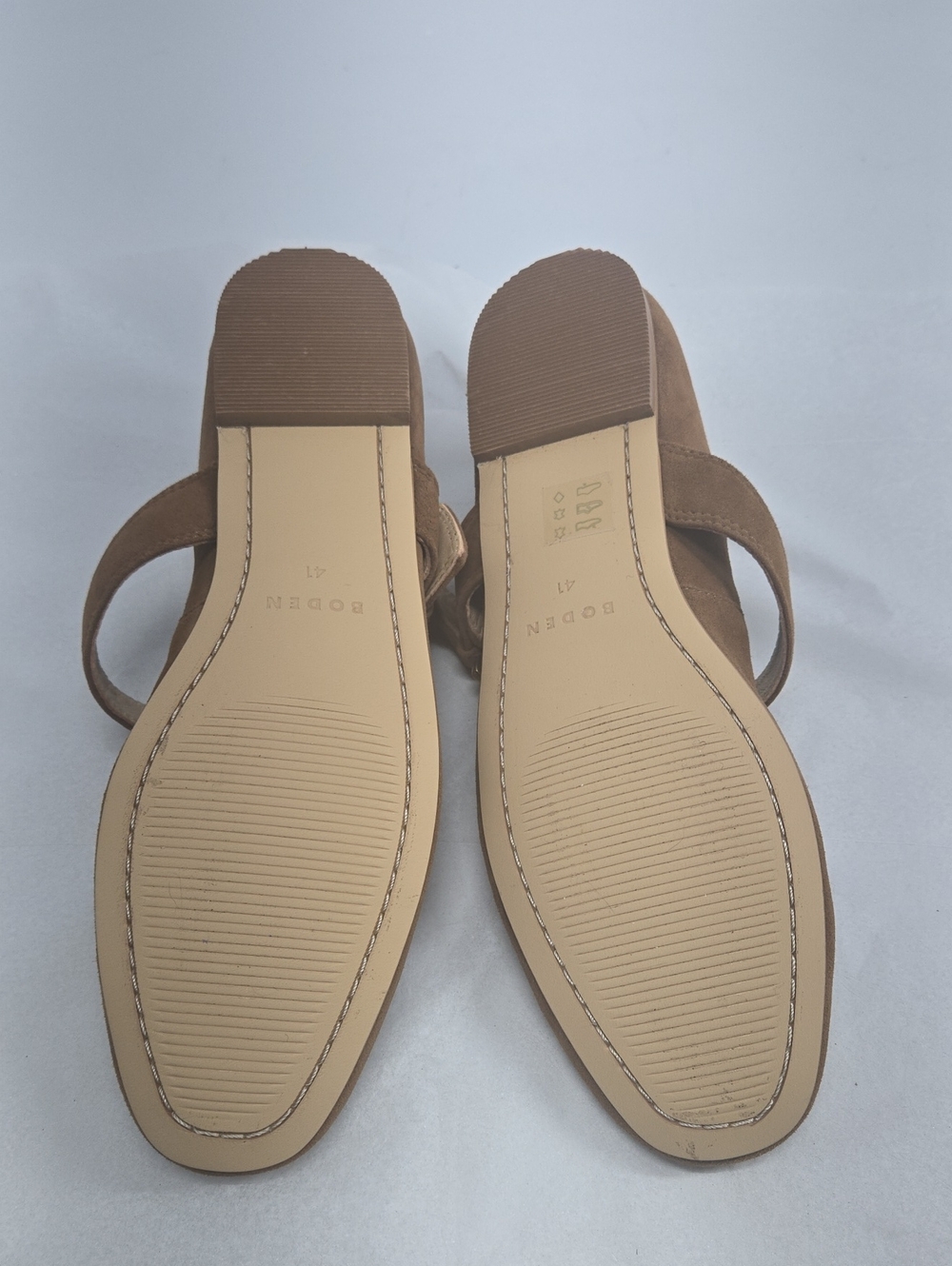 NEW Boden Kylie Flat Buckle Mary Janes Raw Umber EU 41 US 9.5 - Picture 3 of 9